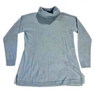 Talbots Women's 100% Merino Wool Pullover Mock Turtleneck Sweater Size SP Preppy